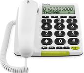 Doro PhoneEasy 312cs 5641 Telefon, Vit - Seniortelefon