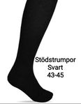 Svarta stödstrumpor i st 43-45. Perfekta för extra stöd