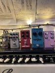 Lite gitarrpedaler 