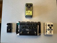 Earthquaker hummingbird och pedaltrain classic säljes