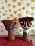 Handgjorda Djembe trummor
