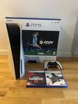 Playstation 5/ Disc, handkontroll med två spel