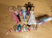 Stor Barbie-samling – dockor, häst, vagn & kläder