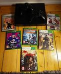 Xbox One X / 2 kontroller / 6 spel