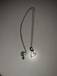 Silver Pandora Heart Necklace 