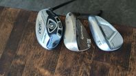 TM 58° Wedge, Cleveland RTX3 52° Wedge, Powerbilt 23° Hyb