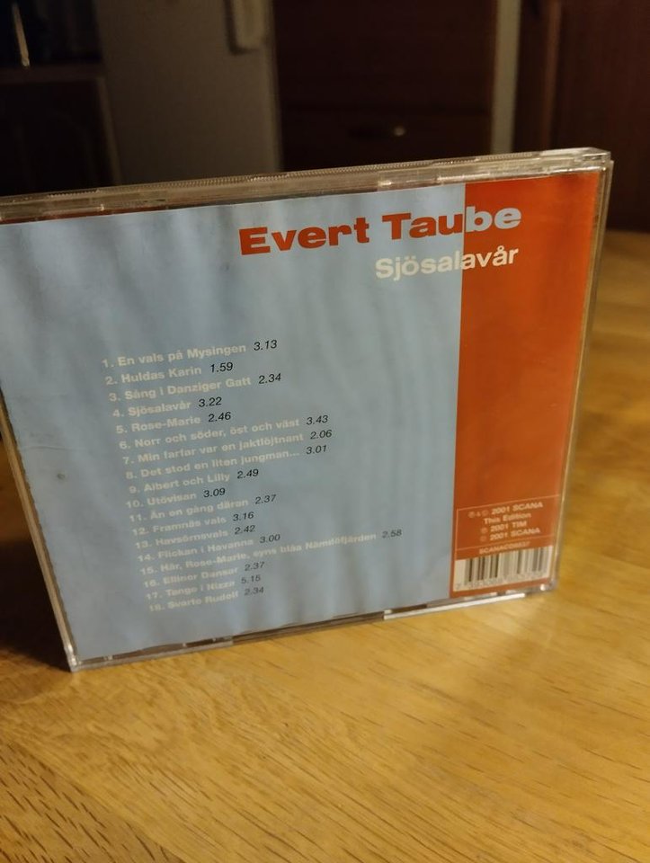 Cd-skiva med Evert Taube.