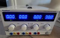 Variabelt DC aggregat 2 x 0-30V / 0-5A DC