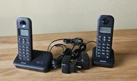 Philips D150 DUO Trådlös DECT Telefon - Svart