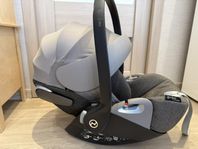 Cybex cloud Z med Isofix bas, babyskydd 