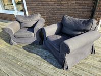 IKEA Ektorp fåtöljer svarta