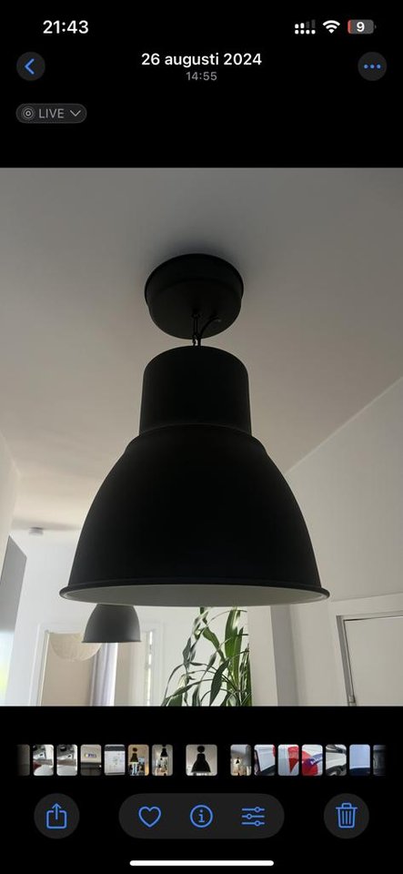 Taklampa Hektar IKEA