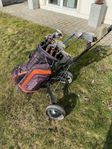 Golfset, bag och vagn