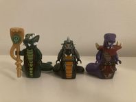 LEGO Ninjago figurer - Acidius, Skalidor och Chop’rai