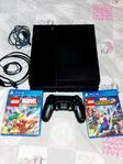 PS4 KONSOL+KONTROLL+ 2 LEGO SPEL