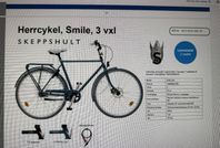 Ny spegelblank Skeppshult Smile 3 vxl Herrcykel