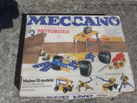 Gammalt  Meccano i kartong 