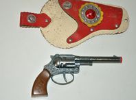 Leksakspistol från LONE STAR, pistolhölster, väst, 1950-t