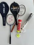 2 st badminton racket. Herr och dam