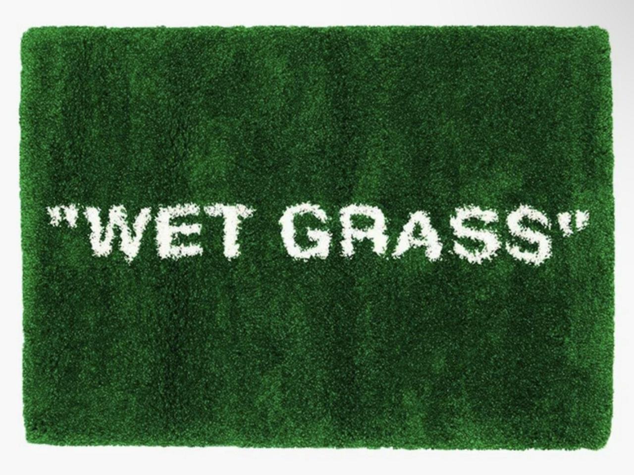 ”Wet Grass” Virgil abloh X IKEA matta