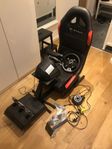 T-GT2 säljes med Ferrari F1 ratt och stol