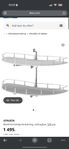 Ikea UTRUSTA hylla  Bänkhörnskåpsinredning 128 cm