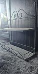 Vägghylla Svart Metall, smide 50x50x16