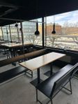 moderna restaurang bord samt stolar