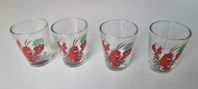 Nya Snapsglas shotglas Kräfta 2cl 4st för Kräftskiva