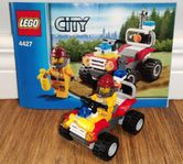 LEGO City 4427 Fire ATV med brandman minifig
