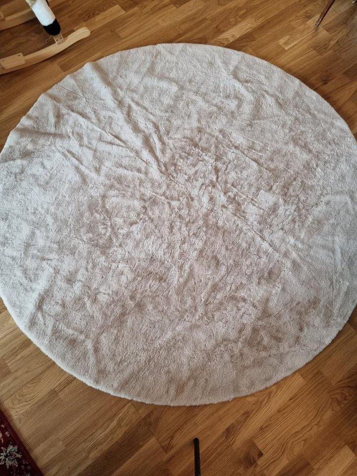 Rund Mjuk Matta – Aldrig Använd, 160 cm i Diameter