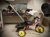 Trehjuling med skjutspinne