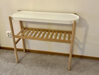 SATSUMAS Piedestal, bambu/vit, 70 cm