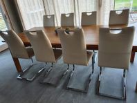 Matsalsstolar med helt nytt Italienskt Eco-Leather, 12 st
