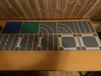LEGO - vägplattor, blå basplatta, grön basplatta