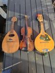 Fiol och 2st mandolin 1900-talet
