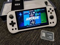 x55 powkiddy spelkonsol bärbar handhållen anbernic 