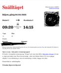 Snälltåget 4/4 Malmö-Stockholm