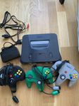 Nintendo 64 med kontroller