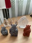 Glas vikingar samt keramik mm