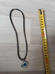 black onyx + devils eyes pedant , turkish