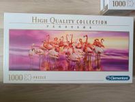 clementoni panorama pussel pink flamingo ny