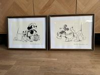 Två inramade Disney-tryck – Society Dog Show (1939)
