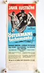 ÖSTERMANS TESTAMENTE 1954 FILM AFFISCH POSTER Adolf Jahr re