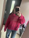 Roza stickad oversized tröja från H&M