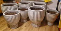 Fedora keramik krukor oanvända höjd 53-64, diameter 45-55 
