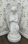 Stor ängel- staty- Tung- Shabby chic/ lantlig