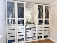 IKEA PAX Tyssedal 4st dörr med glas 229cm hög