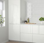 IKEA kök 14 st lådfronter+ 1st skåp Voxtorp högglans vit