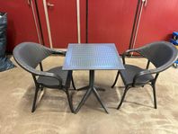 Stol bord utomhus konstrotting 